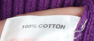 Isle Essentials Women's Purple Cardigan Medium