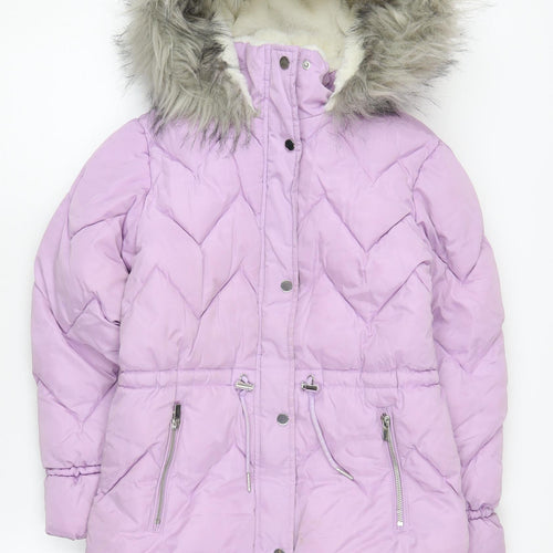 Next Girls Purple Winter Puffer Jacket 12 Years