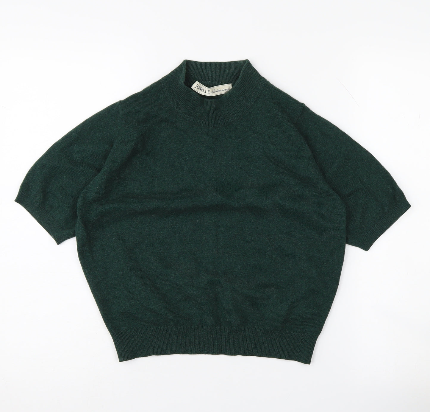 Jonelle Collection Women's Green High Neck Jumper Size 10