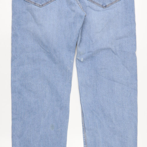 Marks and Spencer Men's Light Blue Straight Jeans