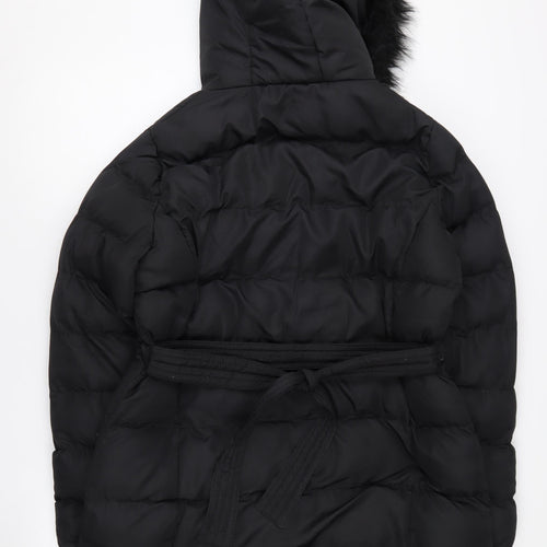 Threadbare Women's Black Size 12 Puffer Coat