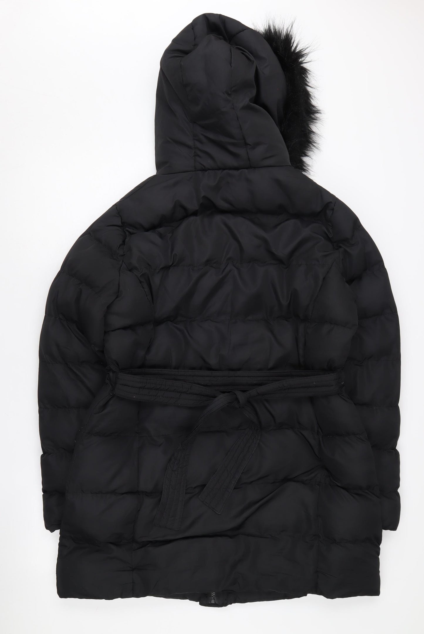 Threadbare Women's Black Size 12 Puffer Coat
