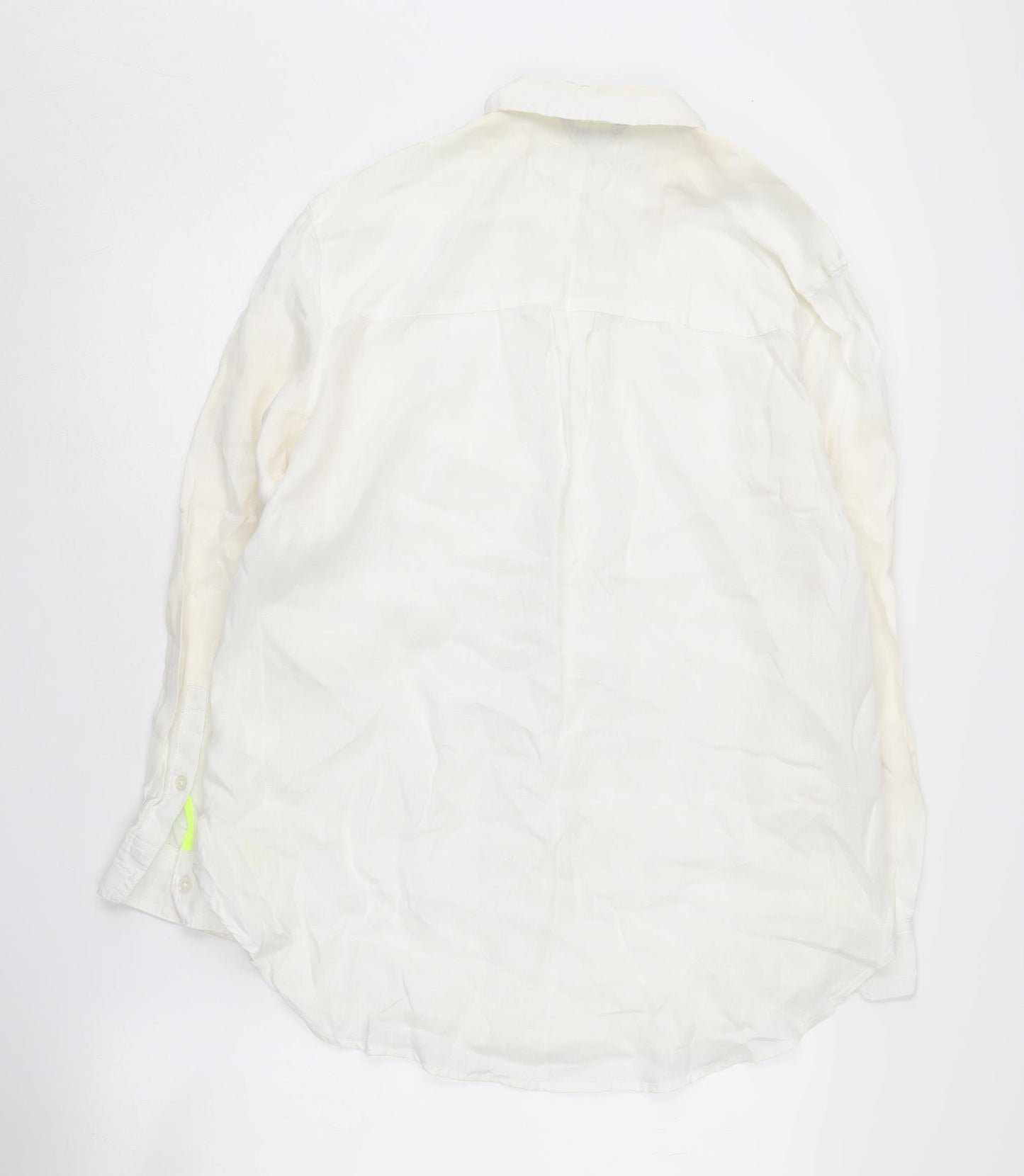 Joules Women's White Button-Up Shirt, Size 12, Long Sleeve