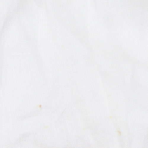 Joules Women's White Button-Up Shirt, Size 12, Long Sleeve