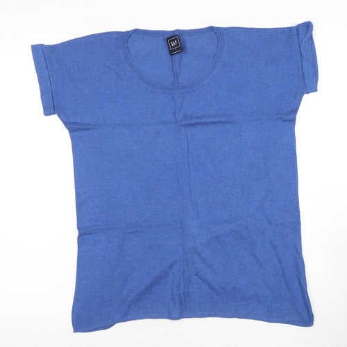 GAP Women's Blue T-Shirt, Size S, Casual Round Neck