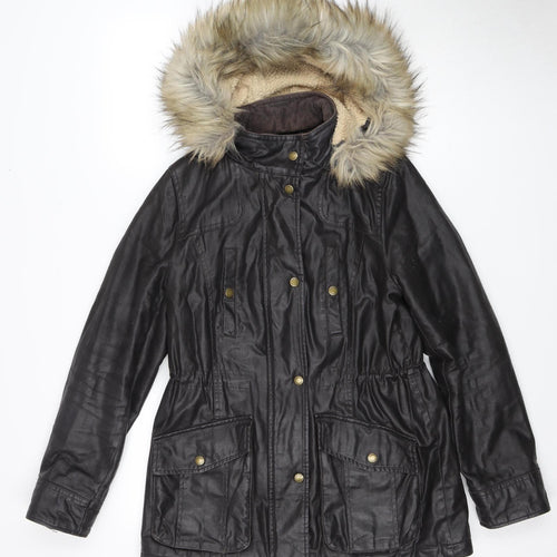 Marks and Spencer Women’s Black Parka Jacket Size 8