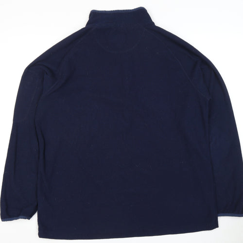 Peter Storm Men's Blue Fleece Pullover, Size L, 1/4 Zip