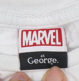 Marvel Boys White Cotton Spider-Man T-Shirt 10-11 Years