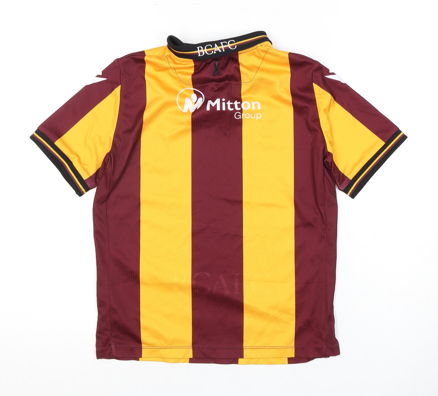 Macron Boys Football Jersey Multicoloured XS Striped Sportswear