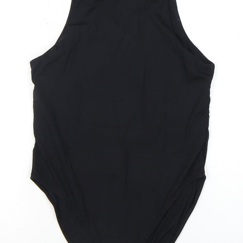Warehouse Women's Black Sleeveless Bodysuit M