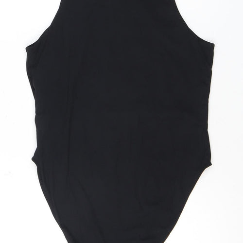 Warehouse Women's Black Sleeveless Bodysuit M