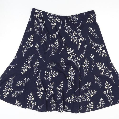 Bonmarché Women's Blue Floral Skirt Size 14