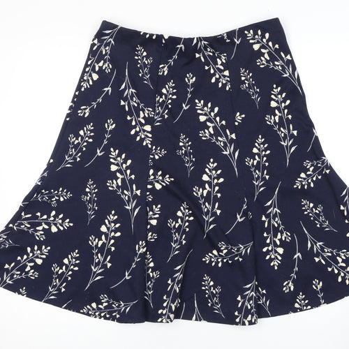 Bonmarché Women's Blue Floral Skirt Size 14
