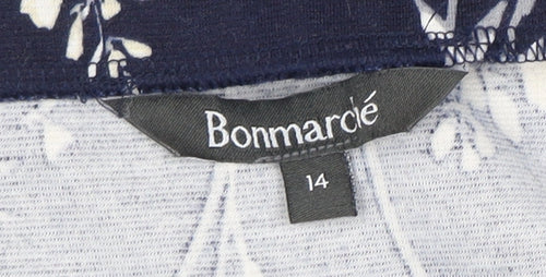 Bonmarché Women's Blue Floral Skirt Size 14