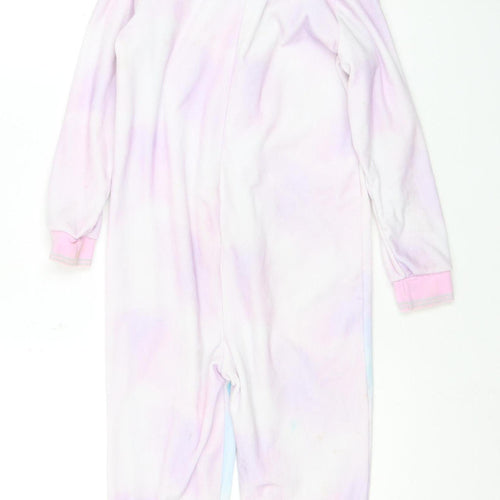 Frozen Girls Pink One Piece Hooded Nightwear - Size 7