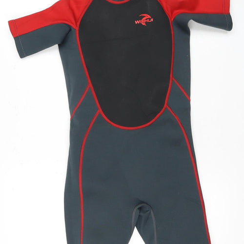 Crane Boys' Black & Red Short Sleeve Wetsuit 11-12 Years