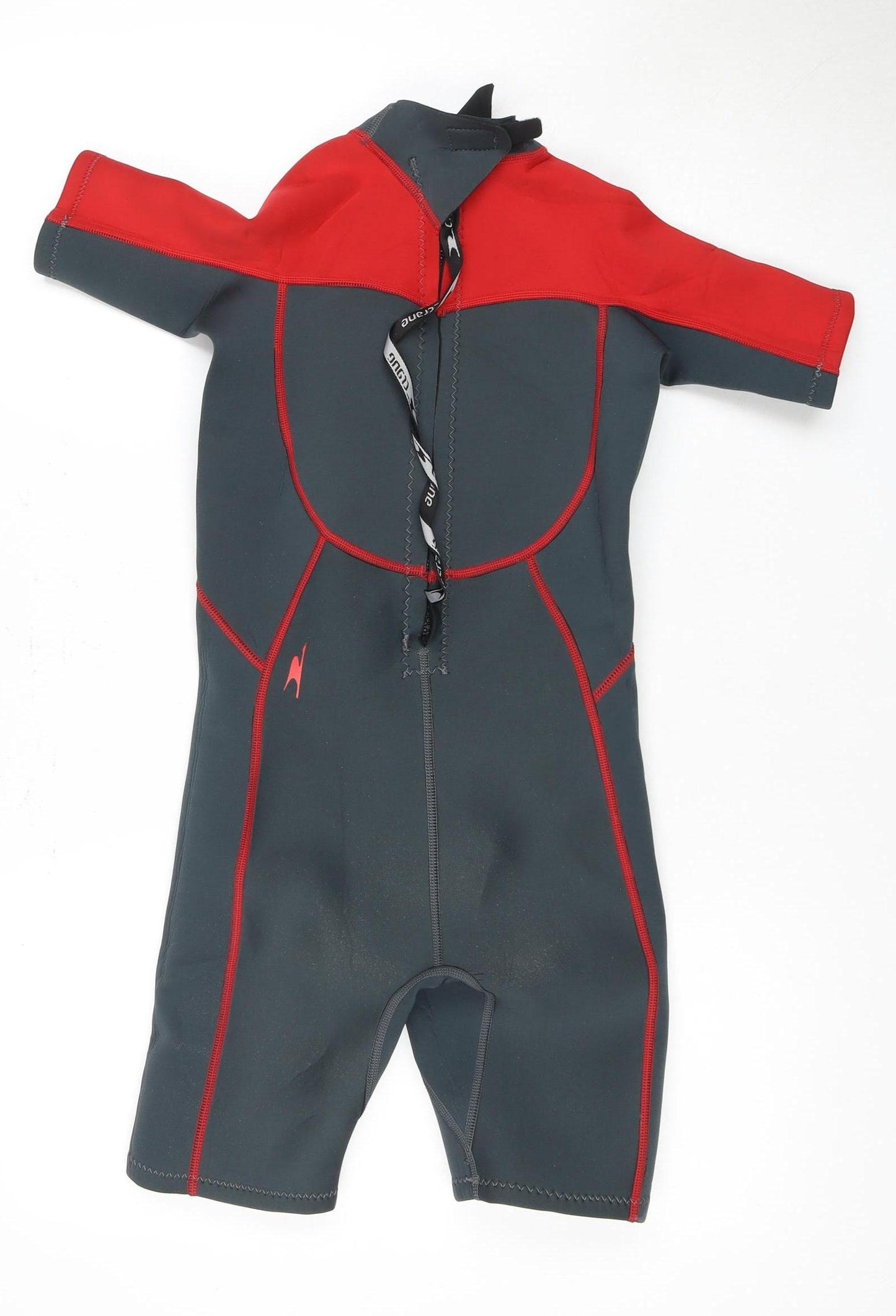 Crane Boys' Black & Red Short Sleeve Wetsuit 11-12 Years