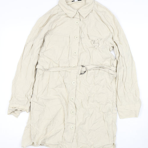 Topshop Women’s Beige Trench Coat Size 10