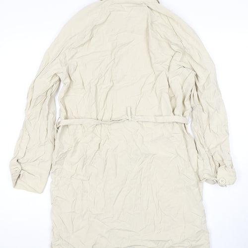 Topshop Women’s Beige Trench Coat Size 10