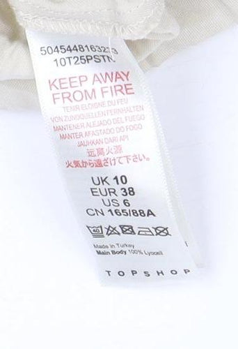Topshop Women’s Beige Trench Coat Size 10