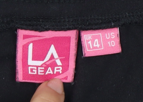 LA Gear Women's Black Joggers Size 14 - Activewear Trousers