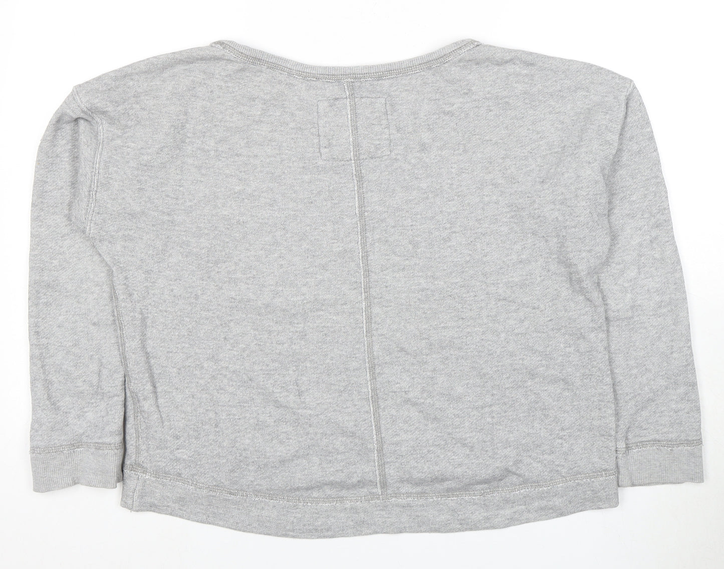 Abercrombie & Fitch Grey Women's Logo Pullover Sweatshirt S