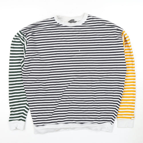 ASOS Men’s Multicoloured Striped Pullover Sweatshirt XS
