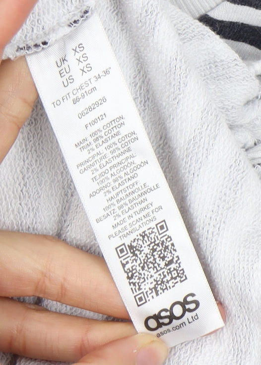 ASOS Men’s Multicoloured Striped Pullover Sweatshirt XS