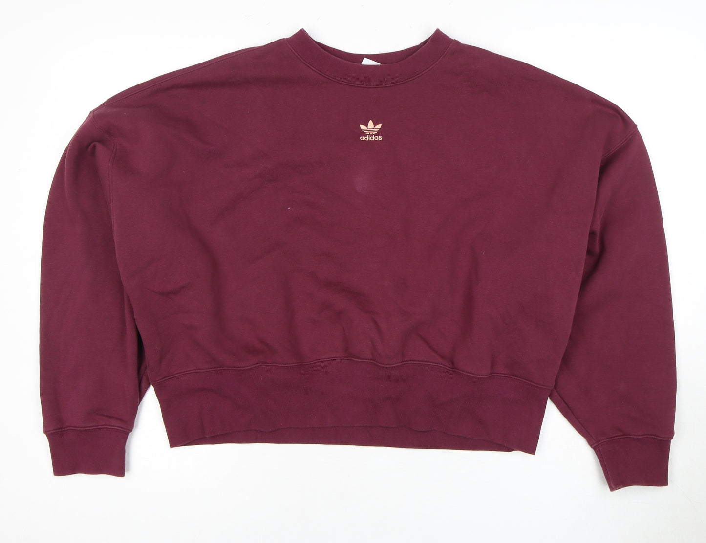 Adidas Women's Purple Crew Neck Sweatshirt Size 10