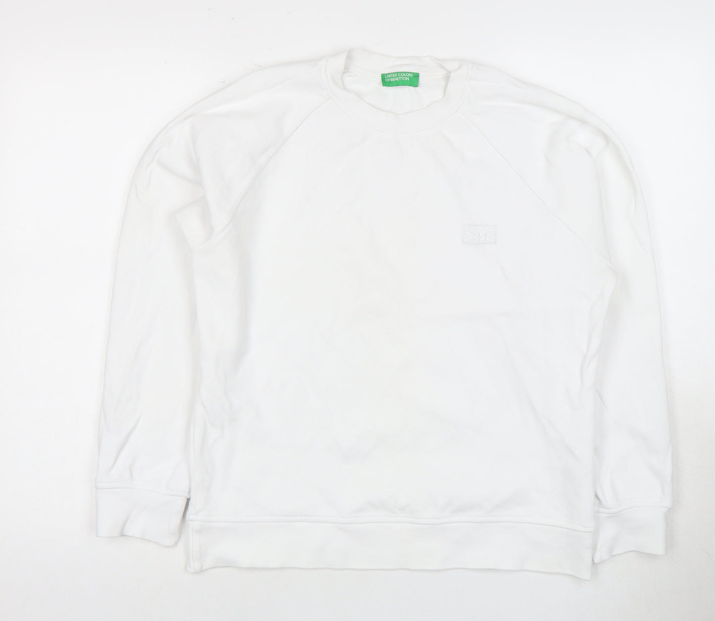 United Colors of Benetton Men’s White Pullover Sweatshirt S