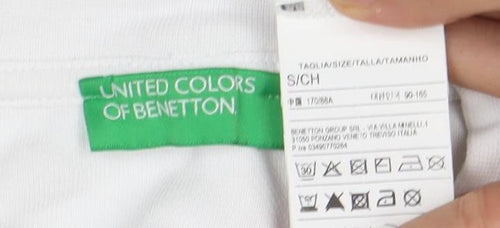 United Colors of Benetton Men’s White Pullover Sweatshirt S