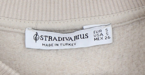 Stradivarius Beige Women's Sweatshirt, Size 6
