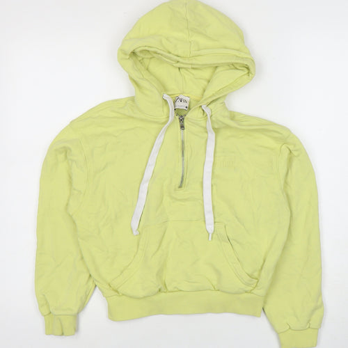 Zara Women’s Green Pullover Hoodie - Size S
