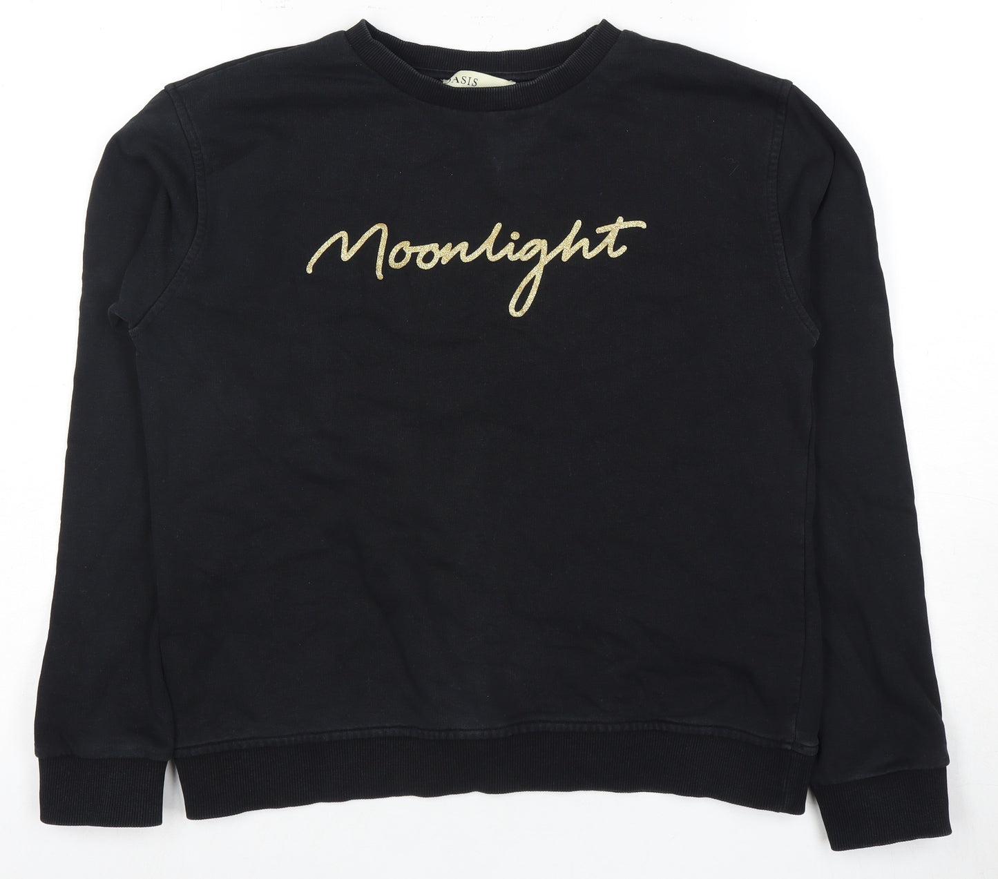 Oasis Women's Black Pullover Sweatshirt, Size S