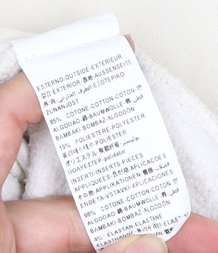 Benetton Beige Sweatshirt, Uni Adults, S, Pullover Style