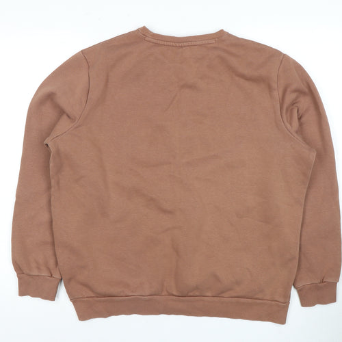 Puma Unisex Brown Crew Neck Pullover Sweatshirt Size 12