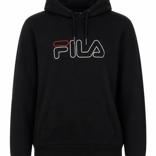 Fila Unisex Black Pullover Hoodie - Size S - Logo Accents