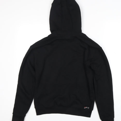Fila Unisex Black Pullover Hoodie - Size S - Logo Accents
