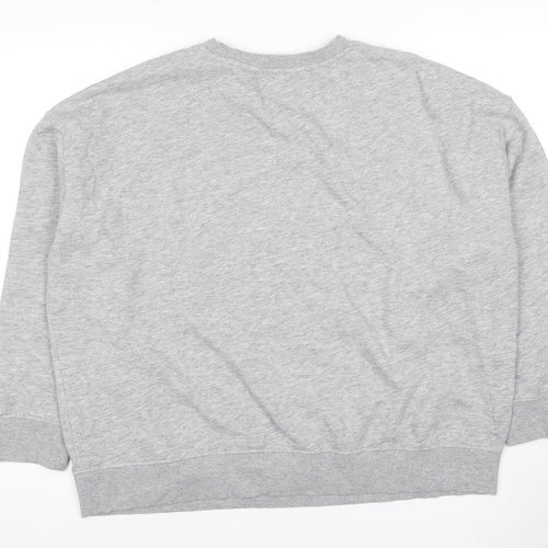 New Look Women's Grey Pullover Sweatshirt, L
