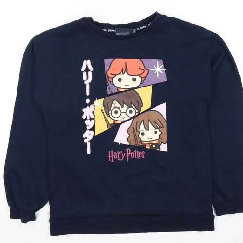 Harry Potter Girls Blue Sweatshirt 11-12 Years Pullover