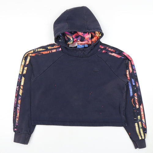 Adidas Unisex Kids Blue Pullover Hoodie 12-13Y