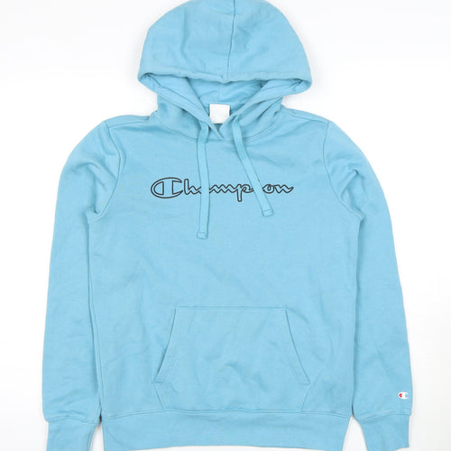Champion Blue Unisex Hoodie Small Pullover