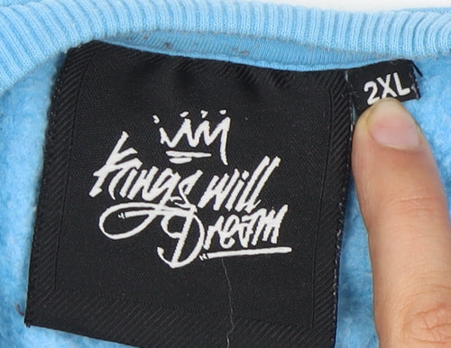 Kings Will Dream Men's Blue 2XL Pullover Sweatshirt
