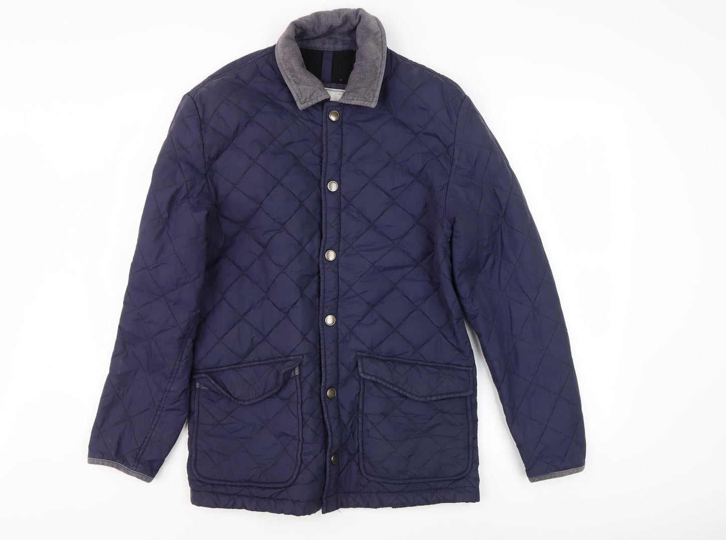 Hawick Men's Blue Quilted Jacket S Casual Style