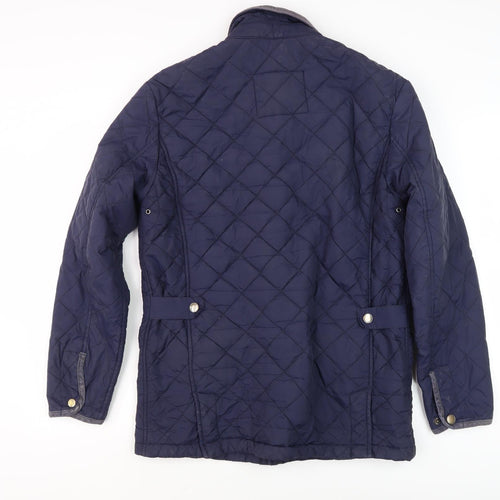 Hawick Men's Blue Quilted Jacket S Casual Style