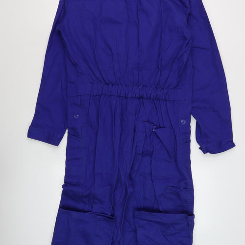 Worker Men's Blue Dungarees, Size 48, Cotton Canvas