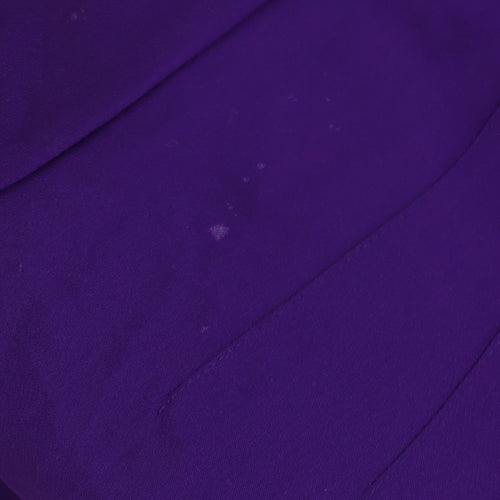 Zara Women's Purple Trousers - Size S, Regular Fit