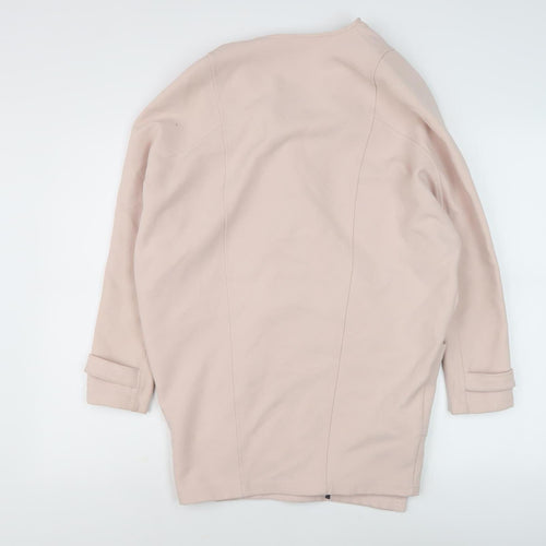 River Island Women's Pink Belted Coat Size 6