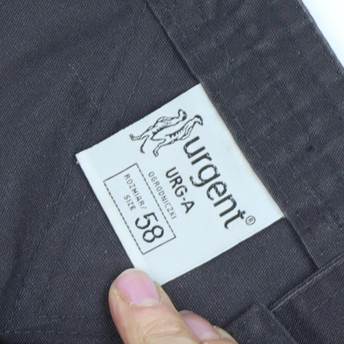 Urgent Men's Black Dungarees Workwear Trousers Size 58