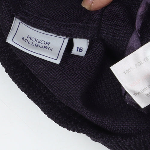 Honor Millburn Women's Black Trousers, Size 16